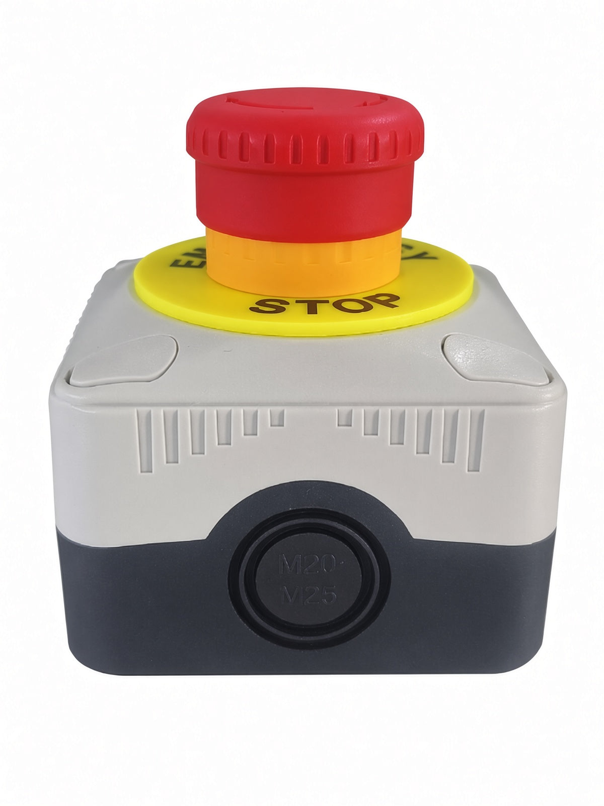 Rugged polycarbonate E-Stop enclosure with knockouts