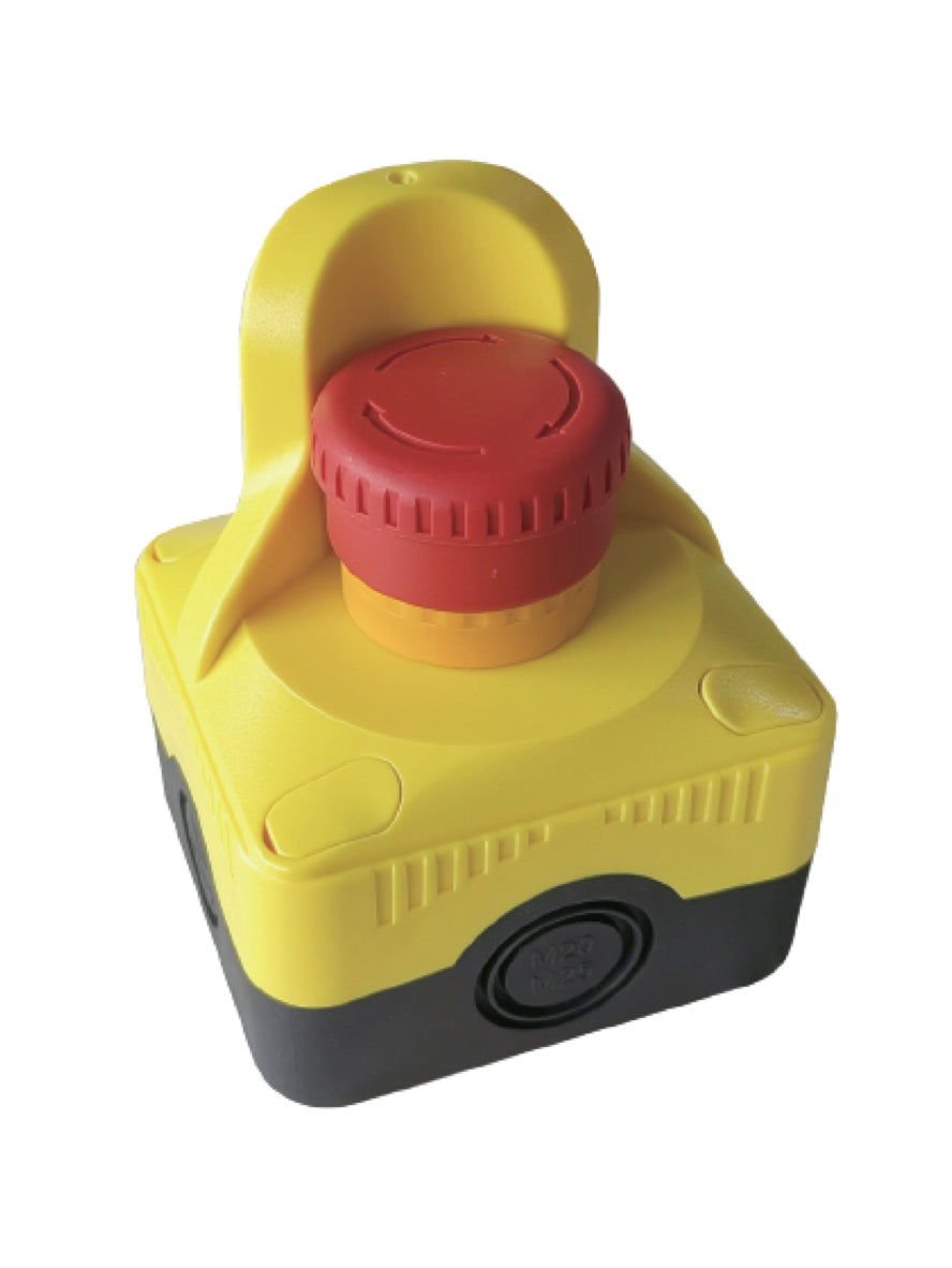 Stack-Light.com Emergency Stop Button with Buzzer and Flashing Light