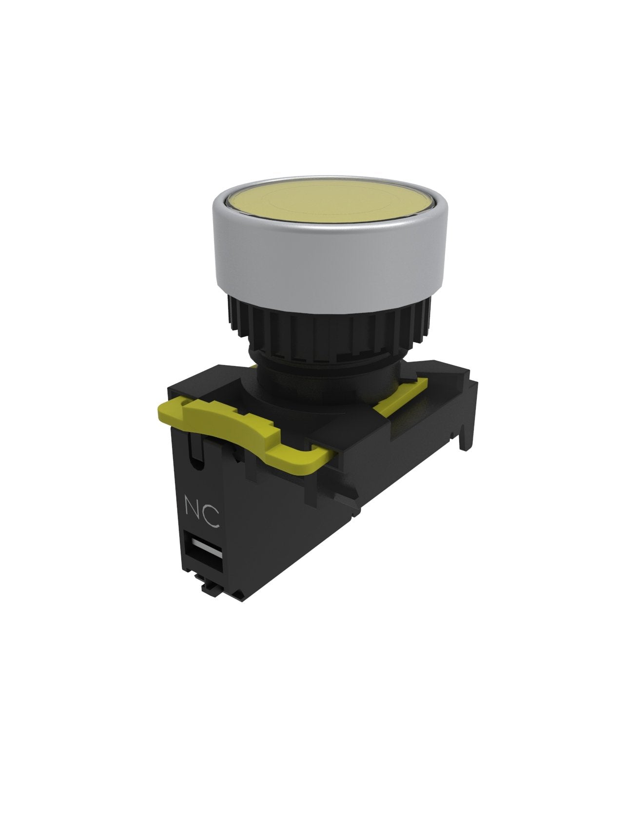 22mm Latching Push Button Switch yellow
