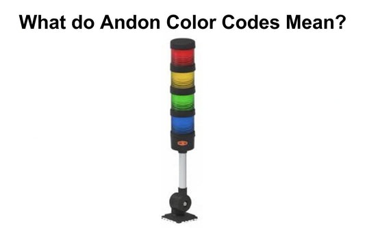 what do andon colors signify 