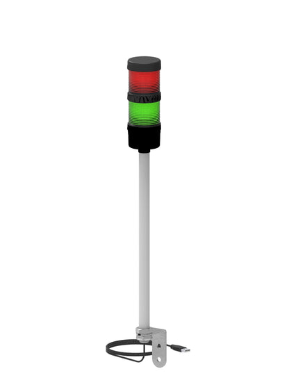 RED GREEN USB ANDON LIGHT WITH BRACKET