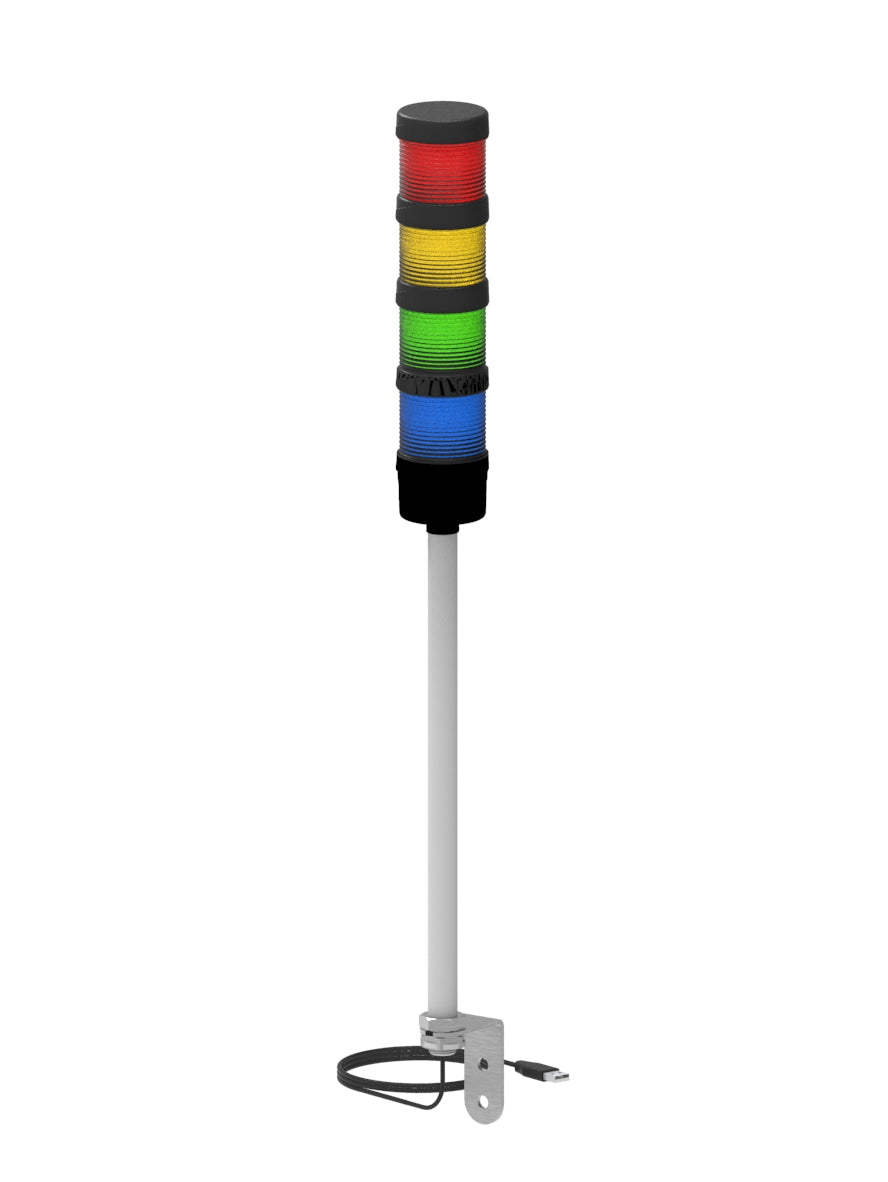 ANDON LIGHT USB  WITH RED GREEN BLUE AND YELLOW LIGHT