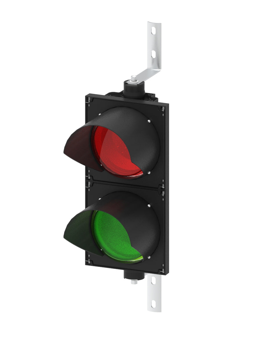 8 inch red and green traffic light