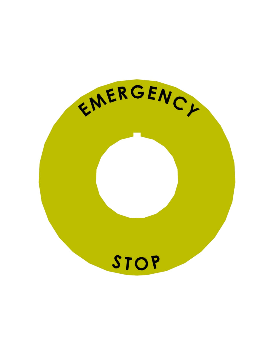 Stack-Light.com Emergency Stop Label - ES-22L