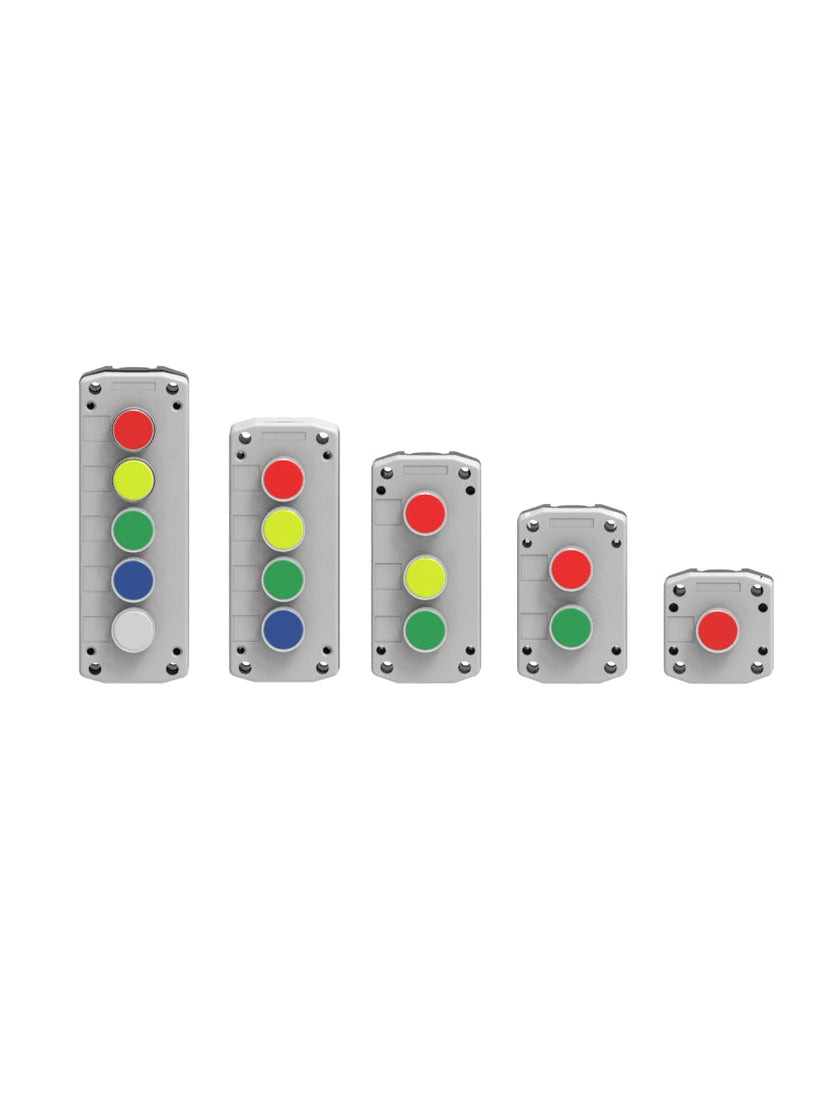 Set Button Box Push Button Control Boxes with Switches – Stack-Light.com