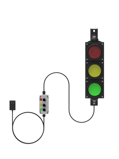 Stack-Light.com Rotary Traffic Light with Controls - TL1003-R