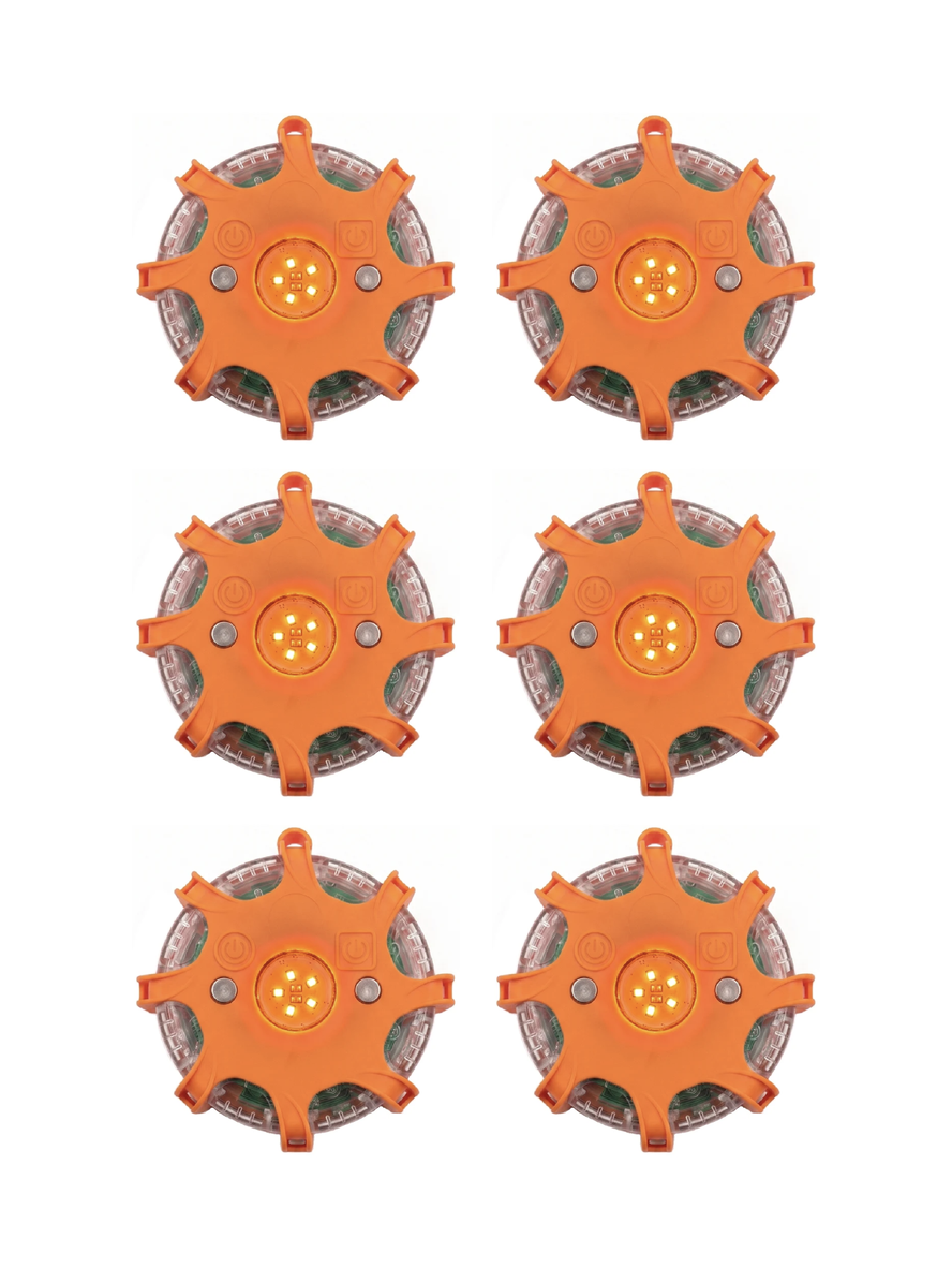 Stack-Light.com Safety Light Default LED Road Flare Warning Light 6-Pack