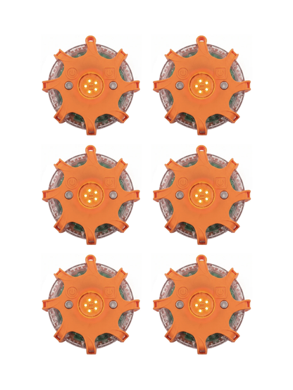 Stack-Light.com Safety Light Default LED Road Flare Warning Light 6-Pack