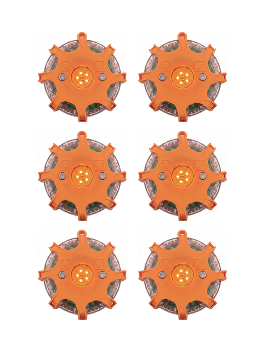 Stack-Light.com Safety Light Default LED Road Flare Warning Light 6-Pack