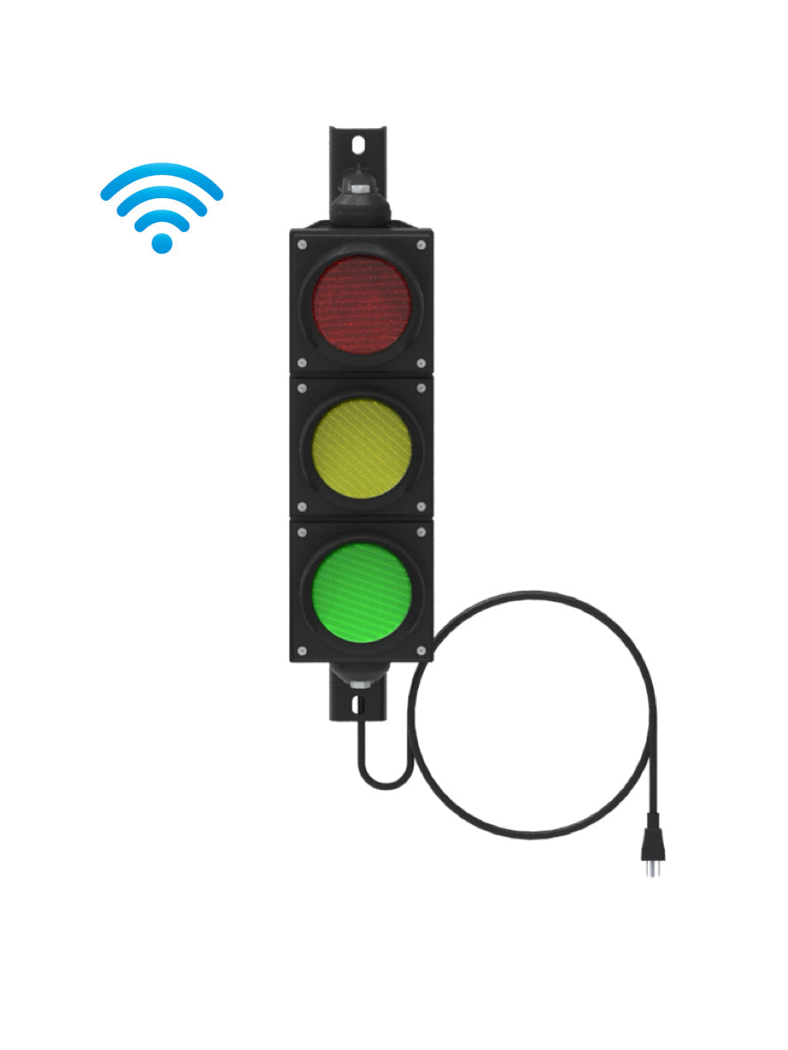 Stack-Light.com Traffic Light Wireless Signal Light - TL100-3-W-L