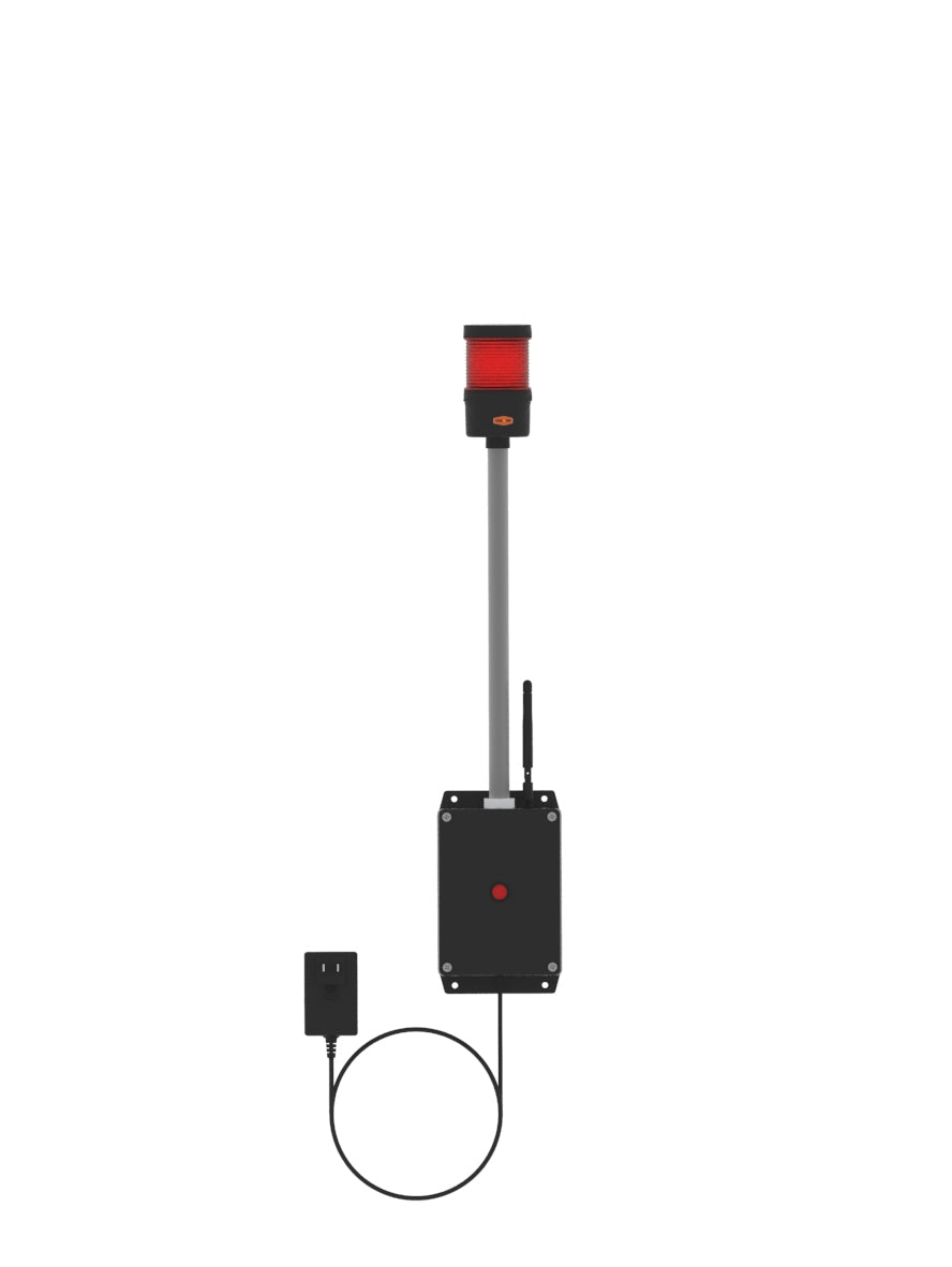 wireless andon station with red light