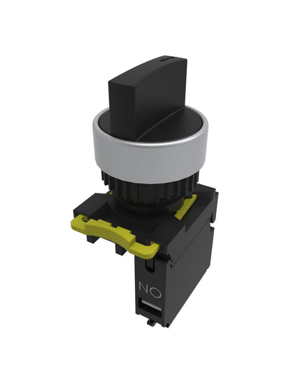 Stack-Light.com Black / NO / No Light 22mm Rotary Selector Switch - SWR22