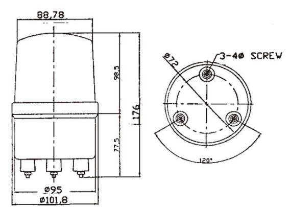 Red Warning Light specifications